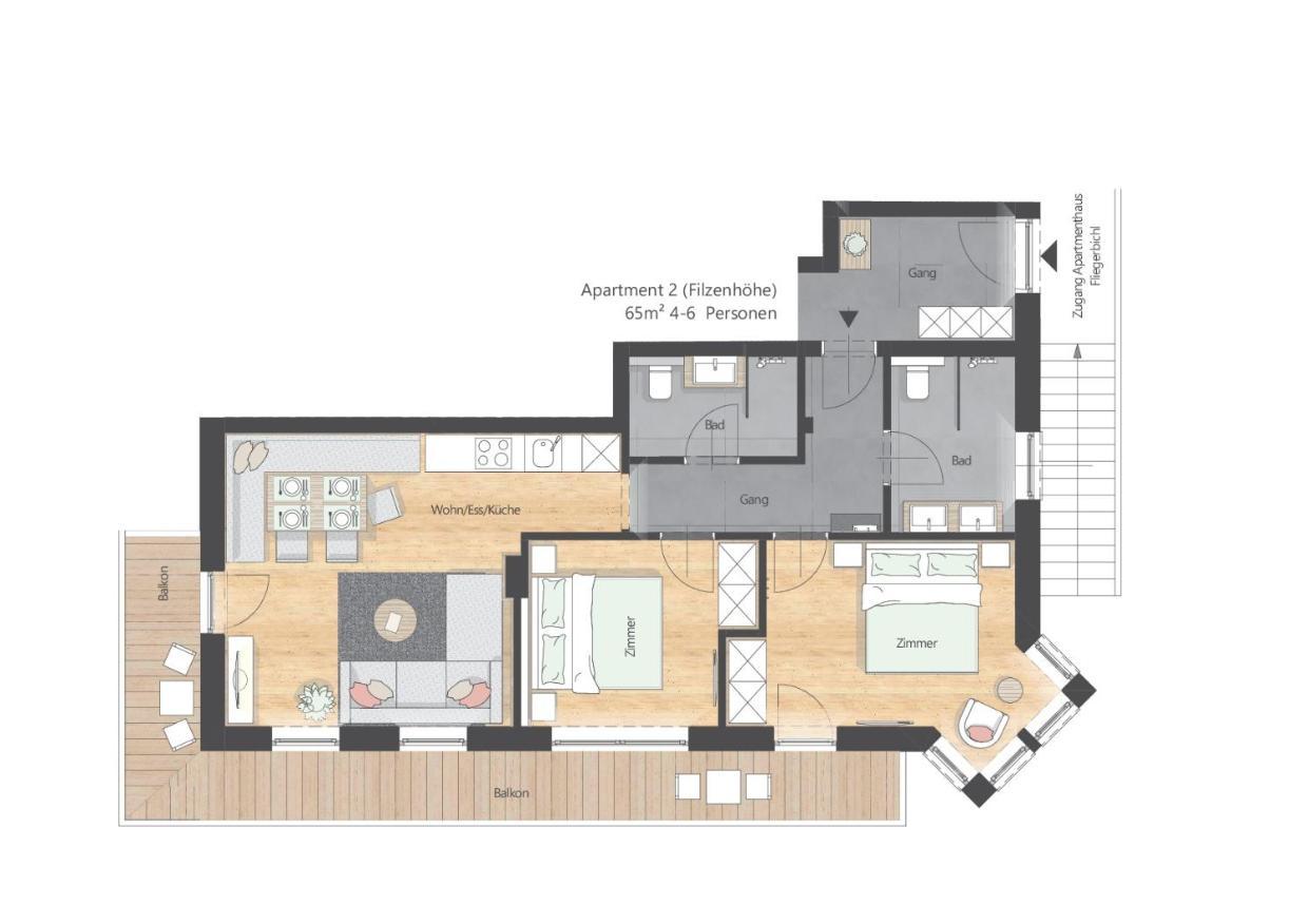 Apartments Fliegerbichl - Familie Voithofer Bramberg am Wildkogel Ngoại thất bức ảnh